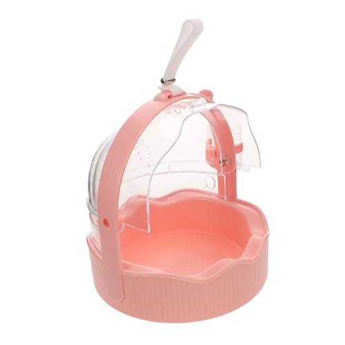 HOLIDYOYO Tragbarer Hamster käfig mit Futter Wasserschale Langlebiger Kleintier reiseträger für Hamster Meerschweinchen Vögel Sicherer Komfortabler Haustier Transport für Outdoor und Reisen von HOLIDYOYO