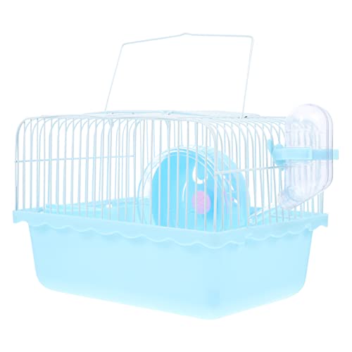 HOLIDYOYO Tragbarer Hamsterkäfig Für Kleine Haustiere Für Chinchillas Und Hamster Mit Laufrad Und Wasserbehälter Perfektes Reisehaus Sicherer Und Komfortabler Rückzugsort von HOLIDYOYO
