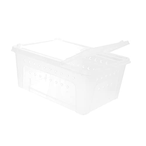 HOLIDYOYO Transparente Kunststoff Fütterungsbox für Reptilien und Insekten Stapelbar und Langlebig Mittelgroß Tragbar Geeignet für Spinnen Eidechsen Schlangen Schildkröten und Kleine HOLIDYOYO Transparente Kunststoff Fütterungsbox für Reptilien und Insekten Stapelbar und Langlebig Mittelgroß Tragbar Geeignet für Spinnen Eidechsen Schlangen Schildkröten und Kleine von HOLIDYOYO