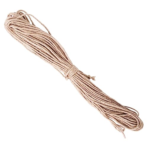 HOLIDYOYO Vielseitiges Verschleißfestes Sisal Seil Zuschneidbar für DIY Kratzbaum und Katzenmöbel Natürliches Material Sicher und Flexibel zur Reparatur Basteln von Katzenkratzbrettern von HOLIDYOYO