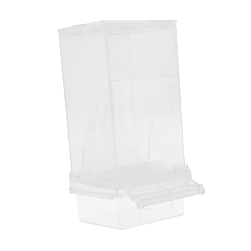 HOLIDYOYO Vogelfütterer Wasserspender Für Sittiche Papageiensäurenwache Vogelfutterschale Futternapf Für Vögel Kleiner Vogelhäuschen Hängenden Vogelhäuschen Papageienschale Transparent Abs von HOLIDYOYO