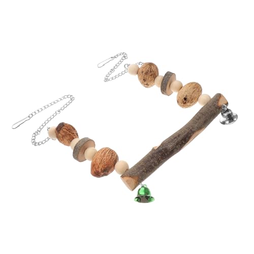 HOLIDYOYO Vogelspielzeug Schaukel für Papageien Hängematte Kreative Stand Hängeschaukel aus Langlebigem für Wellensittiche und Kleine Vögel Käfigzubehör von HOLIDYOYO