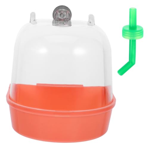 HOLIDYOYO Vogelwanne für Käfig Auslaufsicherer Papageien Badebottich mit Glatter Oberfläche und Sicherem Design Vielseitig für Kleine Vögel Wie Wellensittiche für Baden und Sandbad von HOLIDYOYO