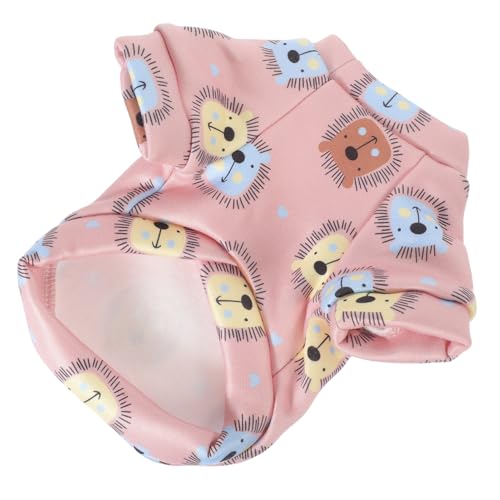 HOLIDYOYO Warmer Cartoon Hundemantel mit Fleece für Kleine Hunde Niedliche Winter Haustierkleidung Einfach Anzuziehen Komfortabel und Dekorativ Geeignet für Welpen und Katzen Xs von HOLIDYOYO