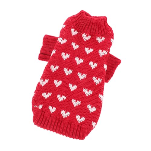 HOLIDYOYO Warmer Hundepullover mit Herzmotiv Dehnbarer Rollkragen Hautfreundlich und für Kleine bis Mittelgroße Hunde Maschinenwaschbar für Winter und Alltag Süße Haustierkleidung HOLIDYOYO Warmer Hundepullover mit Herzmotiv Dehnbarer Rollkragen Hautfreundlich und für Kleine bis Mittelgroße Hunde Maschinenwaschbar für Winter und Alltag Süße Haustierkleidung von HOLIDYOYO