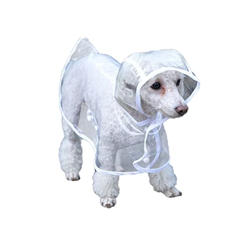HOLIDYOYO Wasserdichter Regenmantel Für Kleine Poncho Mit S Weiß Material Schützender Regenmantel Für Haustiere Für Regnerische Perfektes von HOLIDYOYO