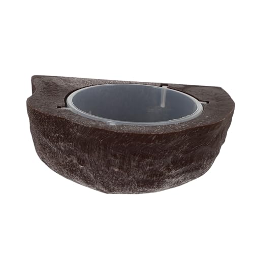 HOLIDYOYO Wasserzufuhr Easy putz Reptilienzubehör Dekorativer Trinknapf Wasserschale für Reptilienbecken Haustierwasserspender wasserflasche Eidechsentränke Wasserfütterungswerkzeug pp rot von HOLIDYOYO