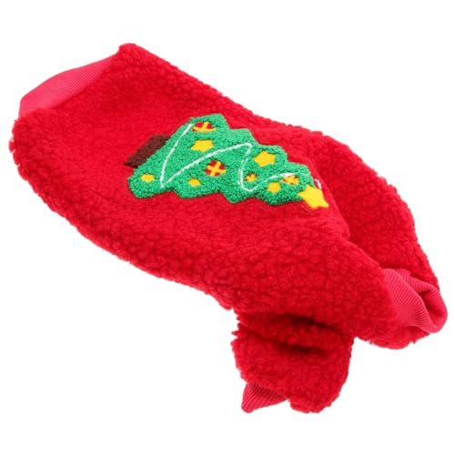 HOLIDYOYO Weihnachtliches Hundekostüm Für Winter Bequeme Hundebekleidung Aus Atmungsaktivem Material Weihnachtlicher Druck Für Kleine Warm von HOLIDYOYO