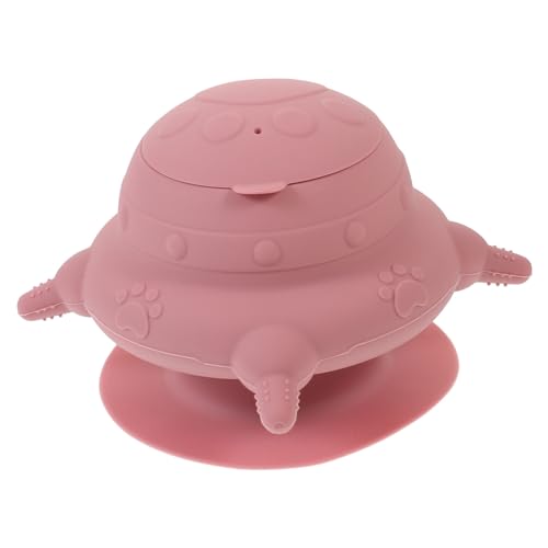 HOLIDYOYO Welpen Milchflasche mit Saugern Realistischer Welpen Futterspender für Milch und Wasser Wiederverwendbar rutschfeste Basis Geeignet für Mehrere Kleine Haustiere Rosa von HOLIDYOYO