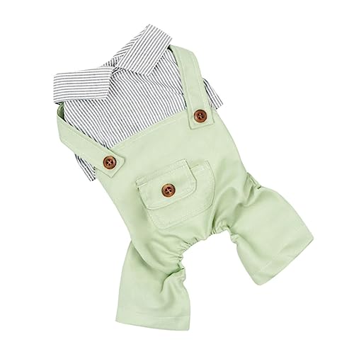 HOLIDYOYO Hundeoutfits Mit Frühlingsstreifenmuster Bequeme Kleine Welpenkleidung Dekoratives Hundeoutfit Für Kätzchen-welpenbedarf Atmungsaktives Material von HOLIDYOYO