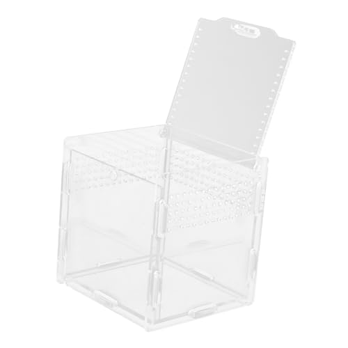 HOLIDYOYO durchsichtige Züchterboxen für Reptilien Gecko Terrarium Easy putz Eidechsen-Terrarium Eidechsenfänger Haustierboxen Behälter für Reptilien abnehmbare Brüter Acryl Transparent von HOLIDYOYO