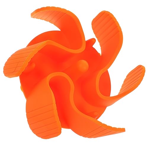 HOLIDYOYO langsamer Zubringer Langsam essender Hundenapf Fütterung groß erzogen pet Supplies hundekot Slow Feeder Hundenäpfe einsetzen Futternapfeinsatz für den Haushalt Kieselgel Orange von HOLIDYOYO