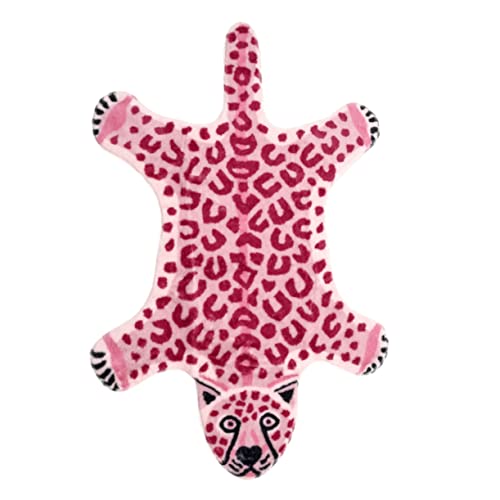 HOLIDYOYO rutschfeste Haustier Matte mit und Leopardenmuster Weicher Teppich für Wohnzimmer und Badezimmer Maschinenwaschbar Komfortabel und Sicher für Haushalt von HOLIDYOYO