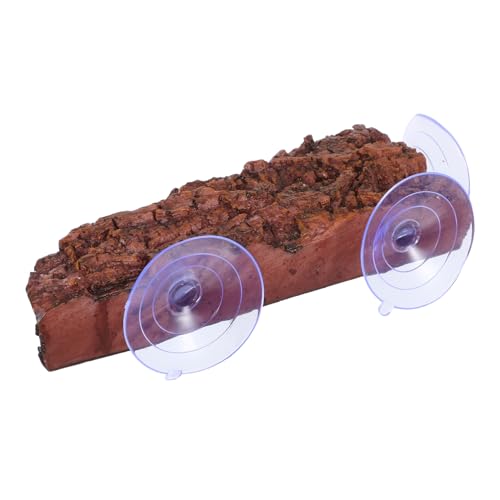 HOLIDYOYO rutschfeste Schildkrötenplattform mit Natürlicher Struktur und Starkem Saugnapf Resin Terrarien Zubehör Multifunktional als und Ruhebereich für Aquarium und Reptilien Dekorative von HOLIDYOYO