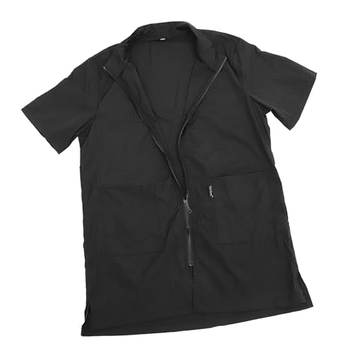 HOLIDYOYO wasserdichte Pet Cosmetologist Uniform Pflege Schürze für Hundesalon und Haustierpflege Praktische Bekleidung für Zuhause und Outdoor Schwarz von HOLIDYOYO