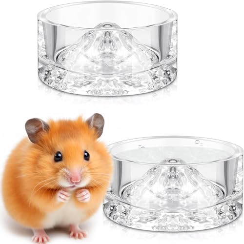 Hamster-Wassernäpfe aus Glas, Hamster, Futternäpfe, Berg-Stil, Trinkschüssel, Anti-Drehen, für Zwerg, syrische Hamster, Meerschweinchen, Rennmäuse, Mäuse, Igel, Ratten, Chinchilla, kleine Haustiere, Hamster-Wassernäpfe aus Glas, Hamster, Futternäpfe, Berg-Stil, Trinkschüssel, Anti-Drehen, für Zwerg, syrische Hamster, Meerschweinchen, Rennmäuse, Mäuse, Igel, Ratten, Chinchilla, kleine Haustiere, von HOLLIHI