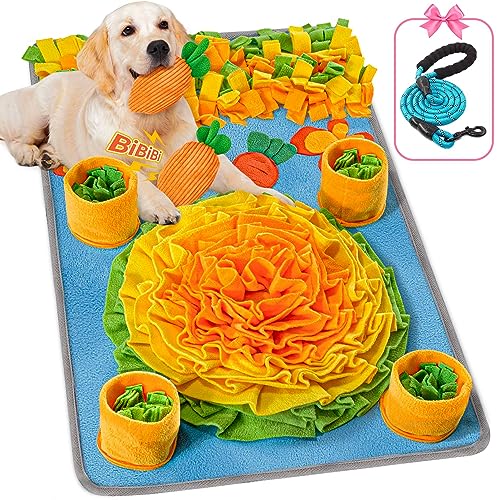 HOMAGICO Schnüffelmatte für Hunde, Schnüffelmatte für große Hunde/Katzen/Kaninchen, Schnüffelmatte für Hunde mit quietschendem Karottenspielzeug, tragbare Slow Feeder Matte für drinnen und draußen HOMAGICO Schnüffelmatte für Hunde, Schnüffelmatte für große Hunde/Katzen/Kaninchen, Schnüffelmatte für Hunde mit quietschendem Karottenspielzeug, tragbare Slow Feeder Matte für drinnen und draußen von HOMAGICO