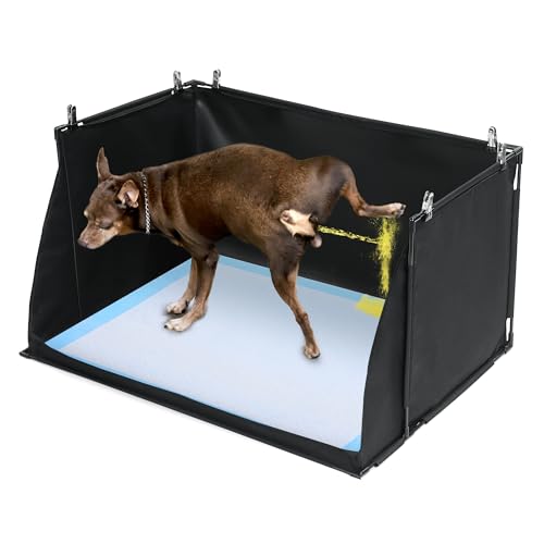 HOMBYS Dog Pee Pad Holder with High Walls, No Spill Indoor Potty for Large Dogs, Foldable Puppy Litter Box, Black 33.8 x 28 x 17.7 Inches, Patent Pending HOMBYS Dog Pee Pad Holder with High Walls, No Spill Indoor Potty for Large Dogs, Foldable Puppy Litter Box, Black 33.8 x 28 x 17.7 Inches, Patent Pending von HOMBYS