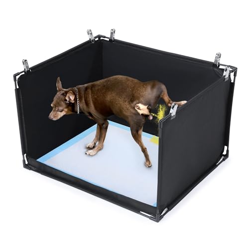 HOMBYS Hunde-Urinierpad-Halter mit hohen Wänden, kein Verschütten, Töpfchen für große Hunde, faltbare Welpentoilette, zum Patent angemeldet (64 cm L x 54 cm B x 40 cm) von HOMBYS
