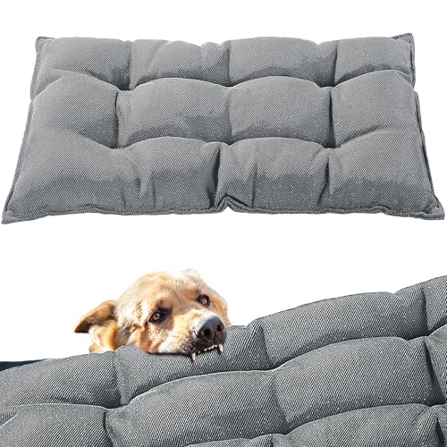HOMBYS Kaufestes Hundebett, unzerstörbar und langlebig, für aggressive Kauer und verrückte Bagger, wasserabweisende Kistenunterlage, Hundehütte, Grau, 55,9 x 88,9 cm HOMBYS Kaufestes Hundebett, unzerstörbar und langlebig, für aggressive Kauer und verrückte Bagger, wasserabweisende Kistenunterlage, Hundehütte, Grau, 55,9 x 88,9 cm von HOMBYS