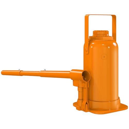 HOMCOM 12 Tonnen Hydraulischer Wagenheber mit 19-37 cm Hubbereich, strapazierfähiger, tragbarer kompakter Wagenheber mit Sattel und 3-teiligem Griff für Pickup, LKW, Autoreparatur, Wartung, Orange HOMCOM 12 Tonnen Hydraulischer Wagenheber mit 19-37 cm Hubbereich, strapazierfähiger, tragbarer kompakter Wagenheber mit Sattel und 3-teiligem Griff für Pickup, LKW, Autoreparatur, Wartung, Orange von HOMCOM