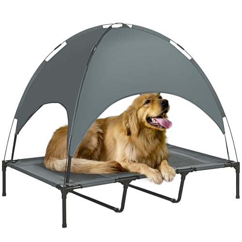 SEGMINISMART Homcom Hundebett erhöhter und belüftet für Haustiere Velum Wasserdicht Transporttasche Stoff Oxford grau SEGMINISMART Homcom Hundebett erhöhter und belüftet für Haustiere Velum Wasserdicht Transporttasche Stoff Oxford grau von HOMCOM