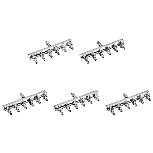 HOMEDEK 5X Aquarium Luft Fließen Verteiler Fisch Aquarium Luft Regel Ventil Sauerstoff Verteiler Fisch Aquarium Luft Pumpe Zubehör 6 Wege von HOMEDEK