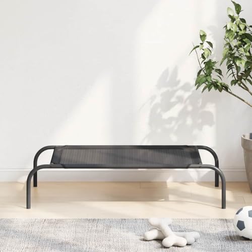 HOMEELIKE Erh?htes Hundebett Schwarz S Textilene HOMEELIKE Erh?htes Hundebett Schwarz S Textilene von HOMEELIKE