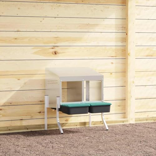 HOMEELIKE H¡§1hner-Nistkasten 2 F?Cher mit Beinen Verzinkter Stahl HOMEELIKE H¡§1hner-Nistkasten 2 F?Cher mit Beinen Verzinkter Stahl von HOMEELIKE