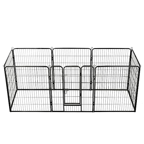 HOMEELIKE Hunde-Laufgitter 8 Paneele Stahl 80 x 100 cm Schwarz HOMEELIKE Hunde-Laufgitter 8 Paneele Stahl 80 x 100 cm Schwarz von HOMEELIKE