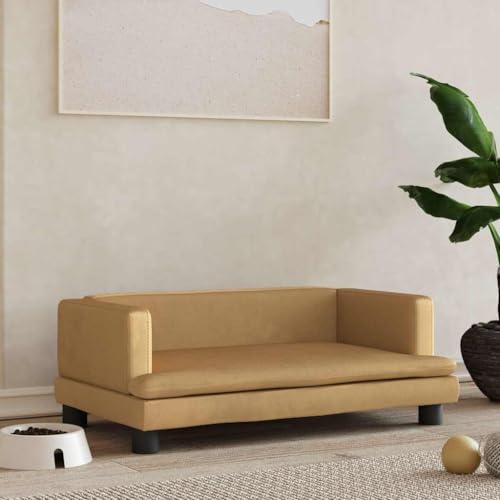 HOMEELIKE Hundebett Braun 80x45x30 cm Samt HOMEELIKE Hundebett Braun 80x45x30 cm Samt von HOMEELIKE