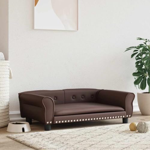 HOMEELIKE Hundebett Braun 95x55x30 cm Kunstleder HOMEELIKE Hundebett Braun 95x55x30 cm Kunstleder von HOMEELIKE