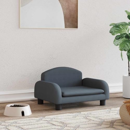 HOMEELIKE Hundebett Dunkelgrau 50x40x30 cm Stoff HOMEELIKE Hundebett Dunkelgrau 50x40x30 cm Stoff von HOMEELIKE