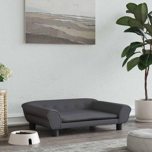 HOMEELIKE Hundebett Dunkelgrau 70x48x22 cm Samt HOMEELIKE Hundebett Dunkelgrau 70x48x22 cm Samt von HOMEELIKE