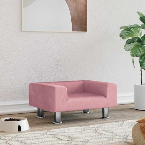 HOMEELIKE Hundebett Rosa 50x40x26,5 cm Samt HOMEELIKE Hundebett Rosa 50x40x26,5 cm Samt von HOMEELIKE