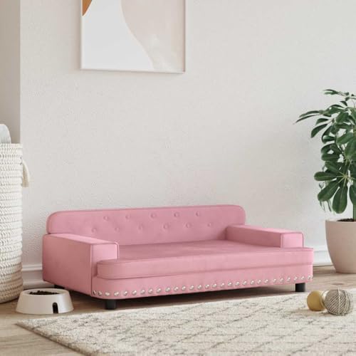 HOMEELIKE Hundebett Rosa 90x53x30 cm Samt HOMEELIKE Hundebett Rosa 90x53x30 cm Samt von HOMEELIKE