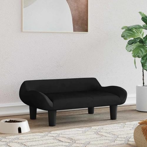 HOMEELIKE Hundebett Schwarz 70x40x24 cm Samt HOMEELIKE Hundebett Schwarz 70x40x24 cm Samt von HOMEELIKE