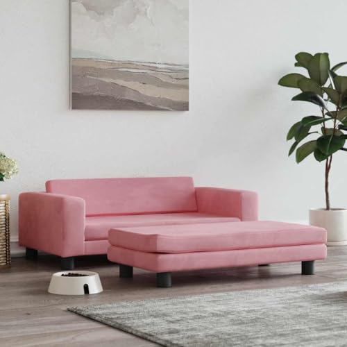 HOMEELIKE Hundebett mit Verl?ngerung Rosa 100x50x30 cm Samt HOMEELIKE Hundebett mit Verl?ngerung Rosa 100x50x30 cm Samt von HOMEELIKE