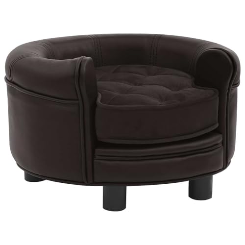 HOMEELIKE Hundesofa Braun 48x48x32 cm Pl¡§1sch und Kunstleder HOMEELIKE Hundesofa Braun 48x48x32 cm Pl¡§1sch und Kunstleder von HOMEELIKE