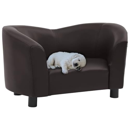 HOMEELIKE Hundesofa Braun 67x41x39 cm Kunstleder HOMEELIKE Hundesofa Braun 67x41x39 cm Kunstleder von HOMEELIKE