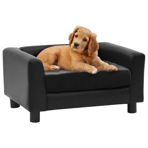 HOMEELIKE Hundesofa Schwarz 60x43x30 cm Pl¡§1sch und Kunstleder HOMEELIKE Hundesofa Schwarz 60x43x30 cm Pl¡§1sch und Kunstleder von HOMEELIKE