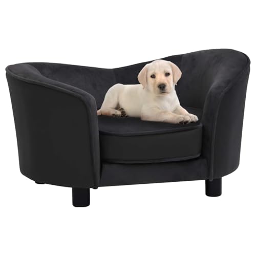 HOMEELIKE Hundesofa Schwarz 69x49x40 cm Pl¡§1sch und Kunstleder HOMEELIKE Hundesofa Schwarz 69x49x40 cm Pl¡§1sch und Kunstleder von HOMEELIKE