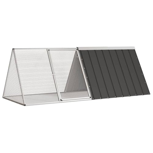 HOMEELIKE Kaninchenk?fig Anthrazit 201,5x80,5x71 cm Verzinkter Stahl HOMEELIKE Kaninchenk?fig Anthrazit 201,5x80,5x71 cm Verzinkter Stahl von HOMEELIKE