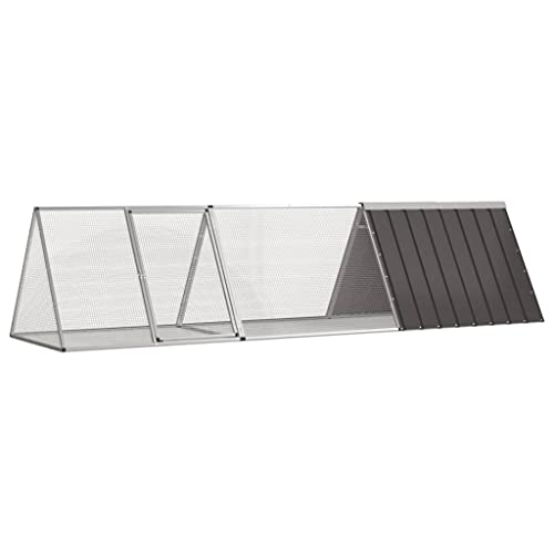 HOMEELIKE Kaninchenk?fig Anthrazit 302,5x80,5x71 cm Verzinkter Stahl HOMEELIKE Kaninchenk?fig Anthrazit 302,5x80,5x71 cm Verzinkter Stahl von HOMEELIKE