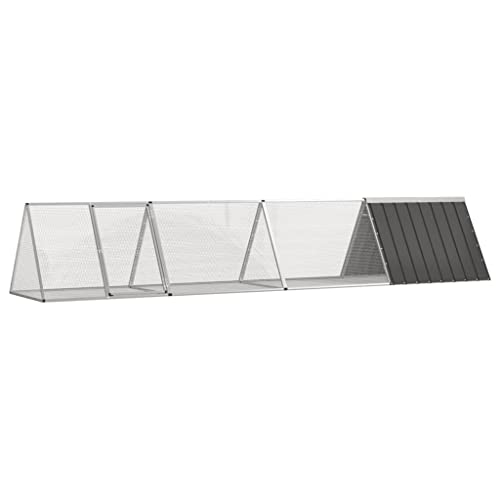 HOMEELIKE Kaninchenk?fig Anthrazit 403,5x80,5x71 cm Verzinkter Stahl HOMEELIKE Kaninchenk?fig Anthrazit 403,5x80,5x71 cm Verzinkter Stahl von HOMEELIKE