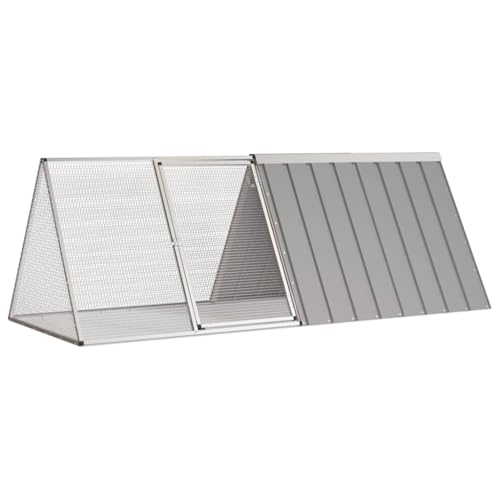 HOMEELIKE Kaninchenk?fig Grau 201,5x80,5x71 cm Verzinkter Stahl HOMEELIKE Kaninchenk?fig Grau 201,5x80,5x71 cm Verzinkter Stahl von HOMEELIKE