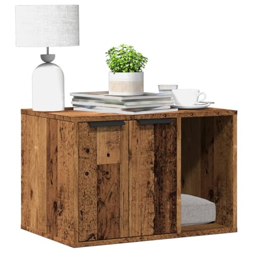 HOMEELIKE Katzenklo Altholz-Optik 60x40x40 cm Holzwerkstoff HOMEELIKE Katzenklo Altholz-Optik 60x40x40 cm Holzwerkstoff von HOMEELIKE
