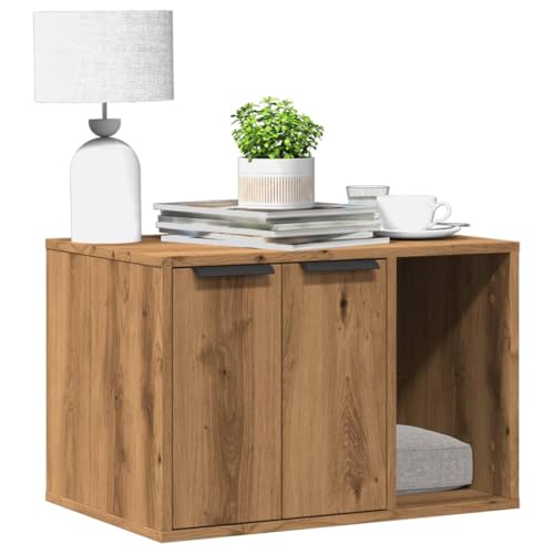 HOMEELIKE Katzenklo Artisan-Eiche 60x40x40 cm Holzwerkstoff HOMEELIKE Katzenklo Artisan-Eiche 60x40x40 cm Holzwerkstoff von HOMEELIKE