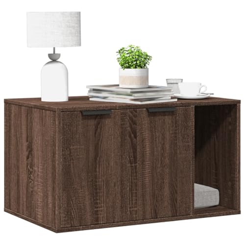 HOMEELIKE Katzenklo Eichen-Optik 80x50x45 cm Holzwerkstoff HOMEELIKE Katzenklo Eichen-Optik 80x50x45 cm Holzwerkstoff von HOMEELIKE
