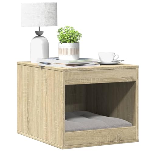 HOMEELIKE Katzenklo Sonoma Eiche 47x59x42 cm Holzwerkstoff HOMEELIKE Katzenklo Sonoma Eiche 47x59x42 cm Holzwerkstoff von HOMEELIKE